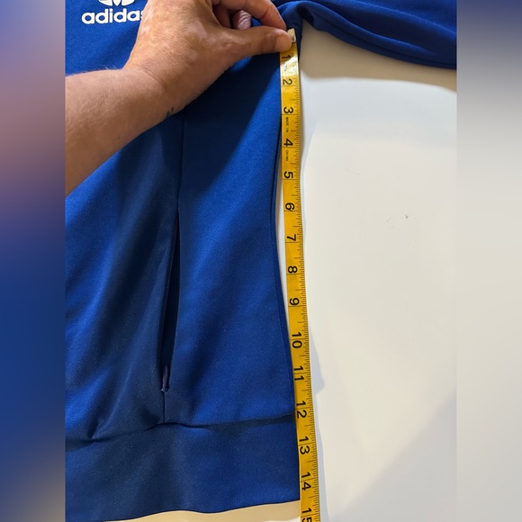 adidas Originals WMN Blue/White Track Jacket LIMITED DESIGN Butterfly Inside Med - Picture 14 of 14